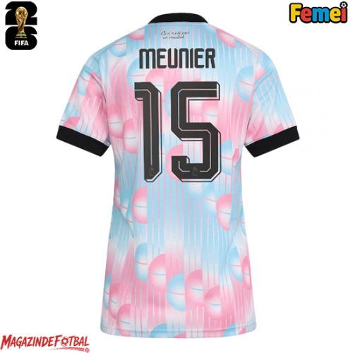 Belgia Thomas Meunier #15 Echipament de Fotbal Replică Mondial 2026 Femei Deplasare Belgia Thomas Meunier #15 Echipament de Fotbal Replică Mondial 2026 Femei Deplasare